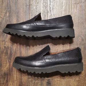 Donald J Pliner Women's 9 Shoes Coco Crackled Leather Loafers